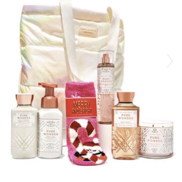 Bath & Body Works Pure Wonder 6 Item Gift Set with Cream Tote - Picture 7 of 7